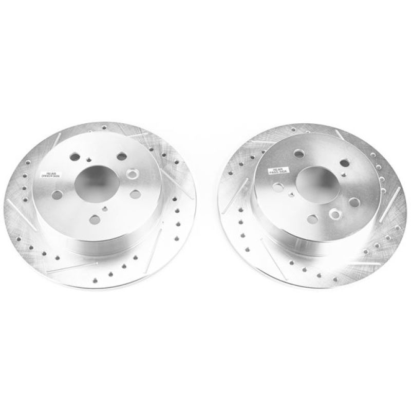 Power Stop 18-19 Toyota Camry Rear Evolution Drilled & Slotted Rotors - Pair - JBR1764XPR