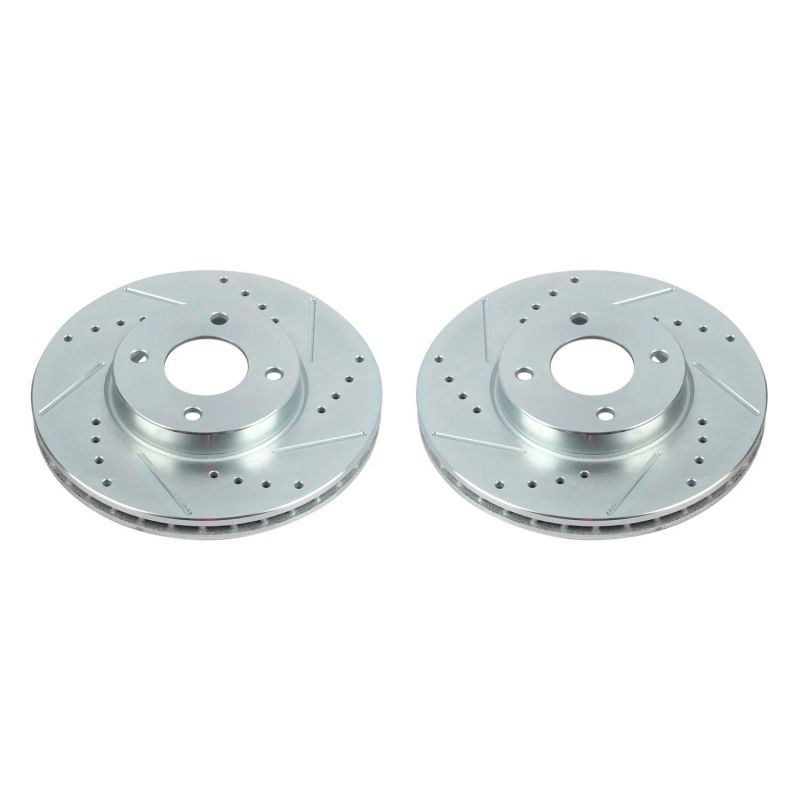 Power Stop 18-19 Nissan Kicks Front Evolution Drilled & Slotted Rotors - Pair - JBR1765XPR
