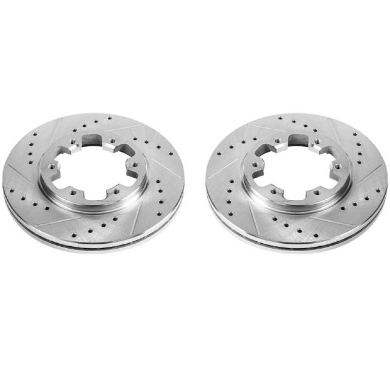 Power Stop 85-86 Nissan 720 Front Evolution Drilled & Slotted Rotors - Pair - JBR360XPR