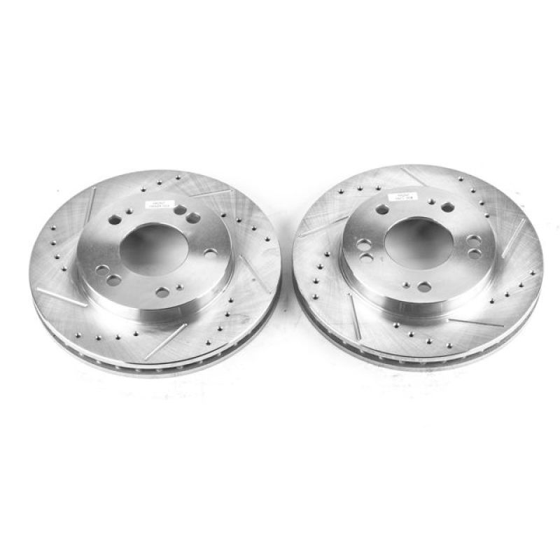 Power Stop 95-05 Chrysler Sebring Front Evolution Drilled & Slotted Rotors - Pair - JBR518XPR