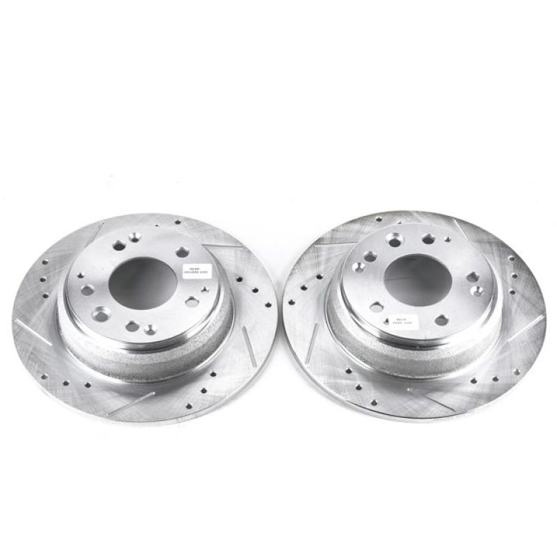 Power Stop 91-95 Acura Legend Rear Evolution Drilled & Slotted Rotors - Pair - JBR529XPR