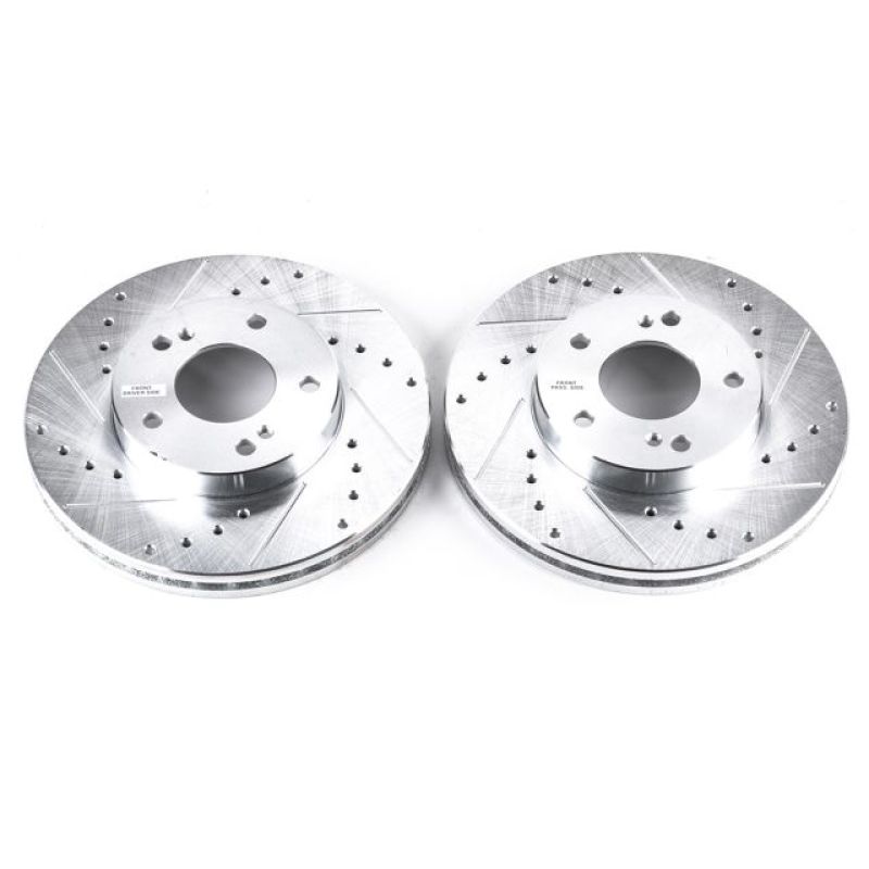 Power Stop 93-97 Infiniti J30 Front Evolution Drilled & Slotted Rotors - Pair - JBR550XPR