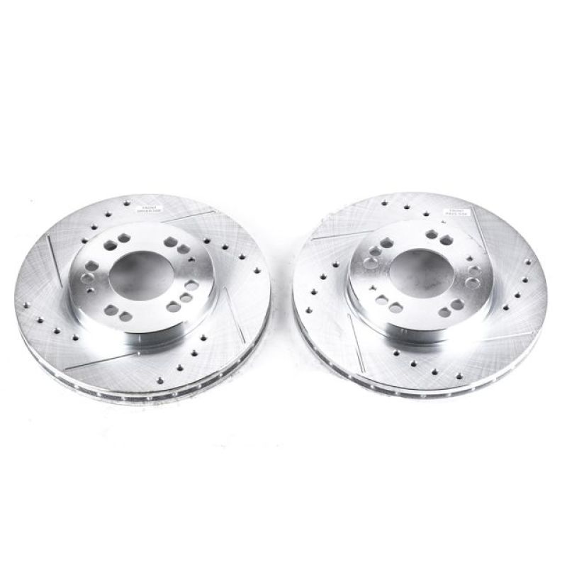 Power Stop 91-96 Dodge Stealth Front Evolution Drilled & Slotted Rotors - Pair - JBR583XPR