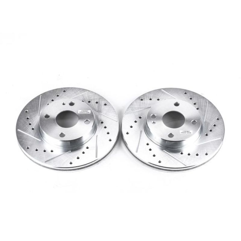 Power Stop 94-97 Mazda Miata Front Evolution Drilled & Slotted Rotors - Pair - JBR579XPR