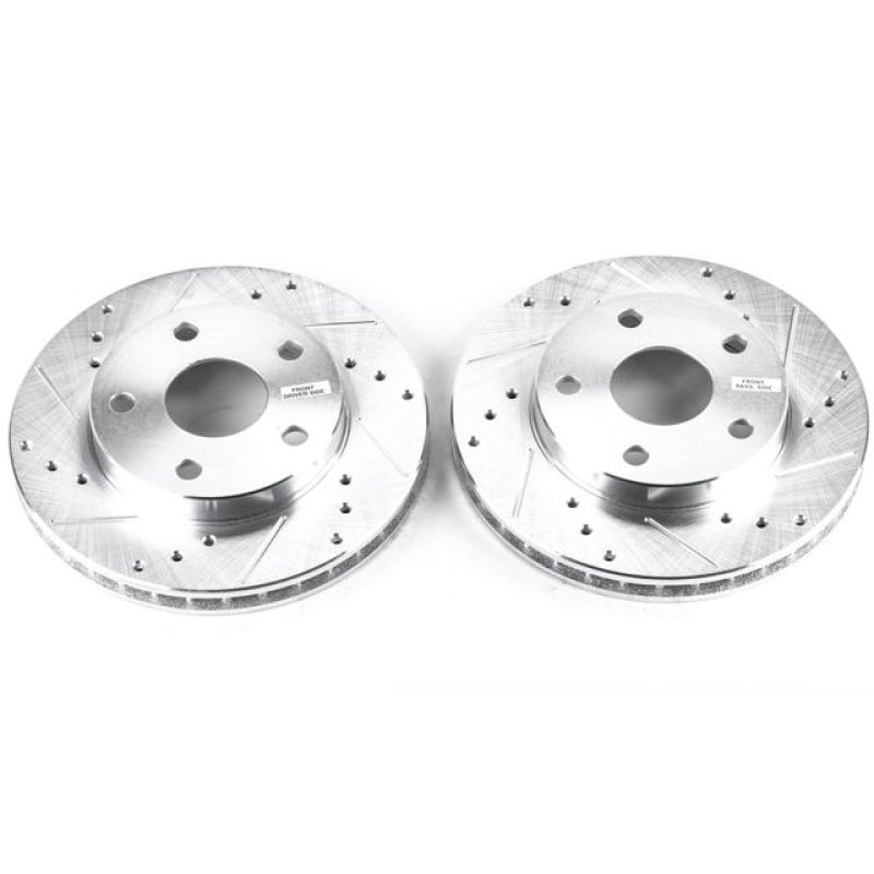Power Stop 91-95 Toyota MR2 Front Evolution Drilled & Slotted Rotors - Pair - JBR590XPR