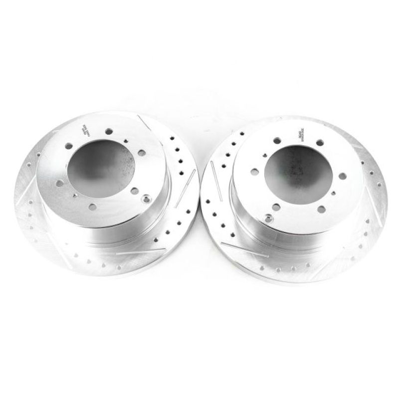 Power Stop 92-00 Mitsubishi Montero Rear Evolution Drilled & Slotted Rotors - Pair - JBR724XPR