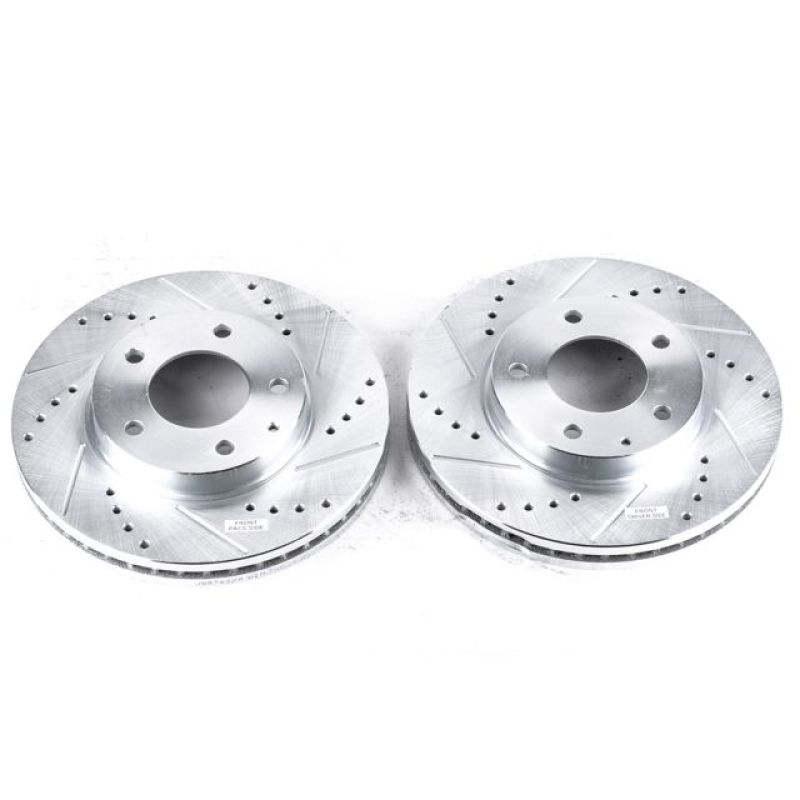 Power Stop 95-00 Mazda Millenia Front Evolution Drilled & Slotted Rotors - Pair - JBR762XPR