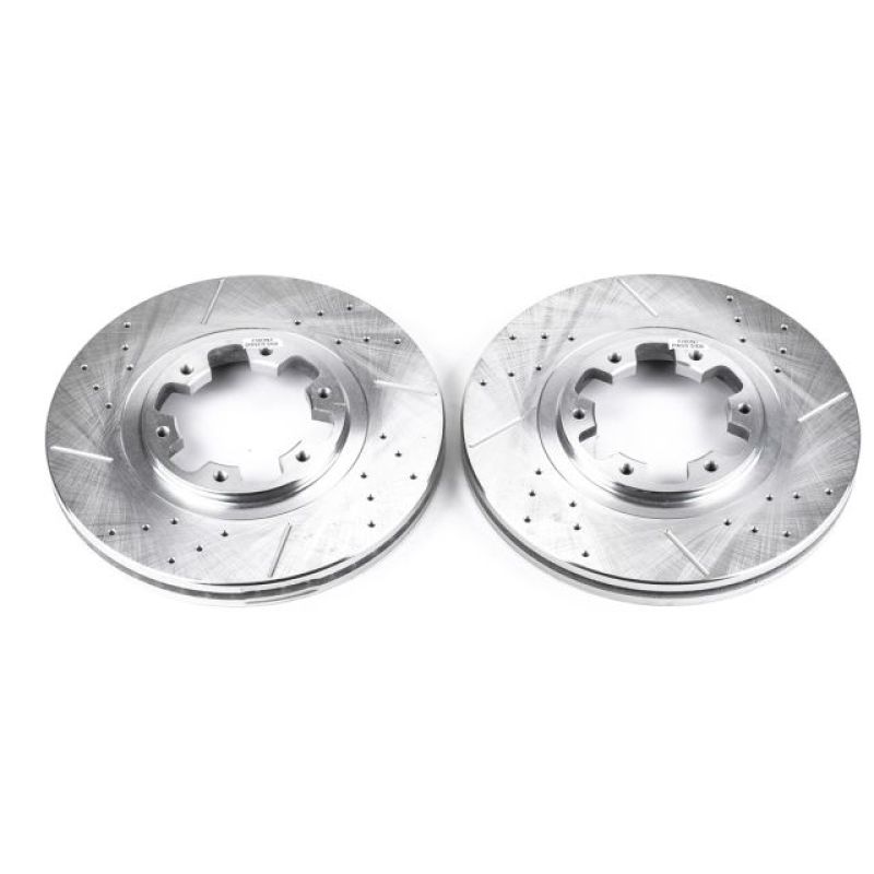 Power Stop 97-03 Infiniti QX4 Front Evolution Drilled & Slotted Rotors - Pair - JBR917XPR