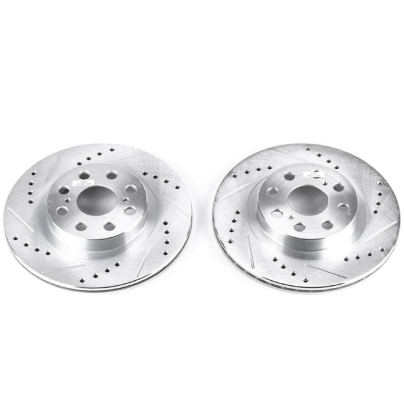 Power Stop 00-05 Toyota MR2 Spyder Rear Evolution Drilled & Slotted Rotors - Pair - JBR936XPR