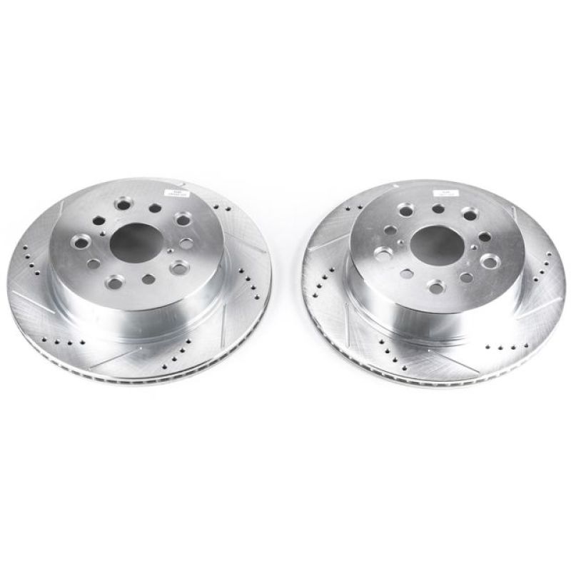 Power Stop 01-06 Lexus LS430 Rear Evolution Drilled & Slotted Rotors - Pair - JBR939XPR