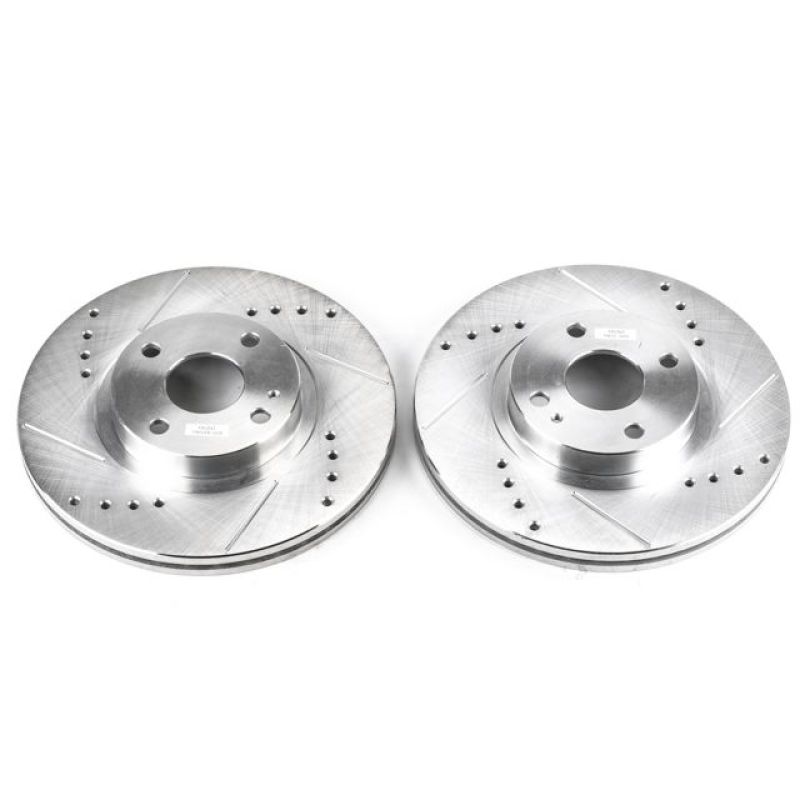 Power Stop 01-05 Mazda Miata Front Evolution Drilled & Slotted Rotors - Pair - JBR950XPR