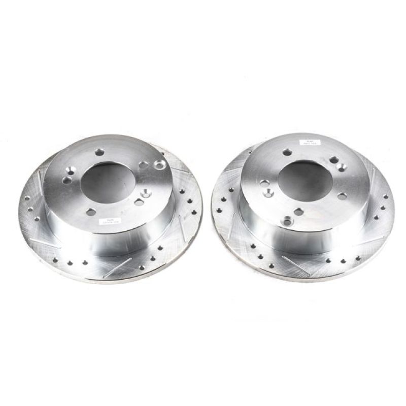 Power Stop 06-10 Hyundai Sonata Rear Evolution Drilled & Slotted Rotors - Pair - JBR959XPR