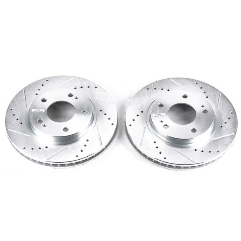 Power Stop 01-05 Chrysler Sebring Front Evolution Drilled & Slotted Rotors - Pair - JBR966XPR