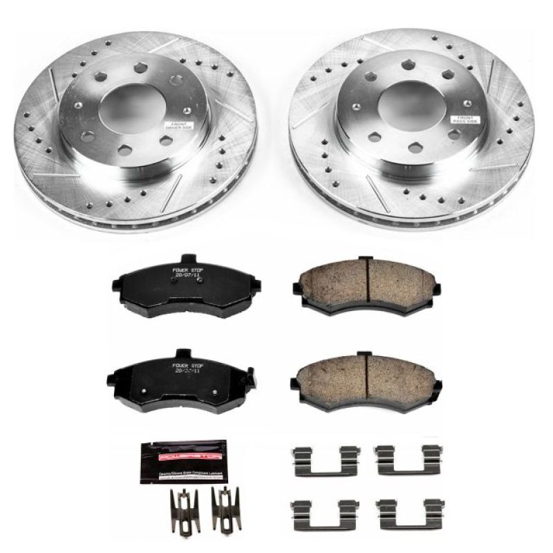 Power Stop 02-05 Hyundai Elantra Front Z23 Evolution Sport Brake Kit - K1093