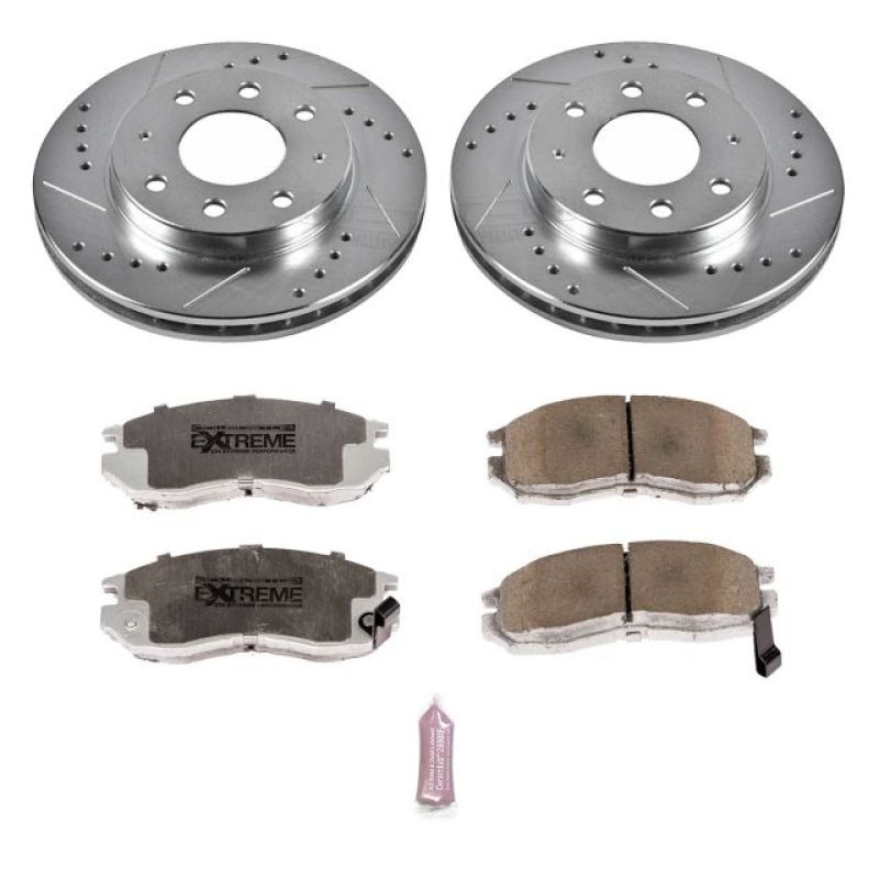 Power Stop 93-95 Eagle Summit Front Z26 Street Warrior Brake Kit - K1090-26