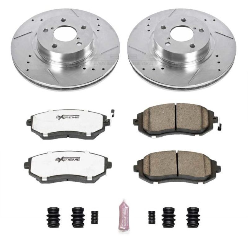 Power Stop 05-06 Saab 9-2X Front Z26 Street Warrior Brake Kit - K1124-26