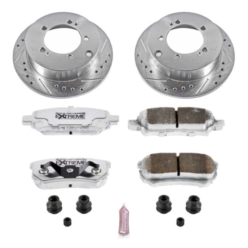 Power Stop 04-06 Mitsubishi Lancer Rear Z26 Street Warrior Brake Kit - K1202-26