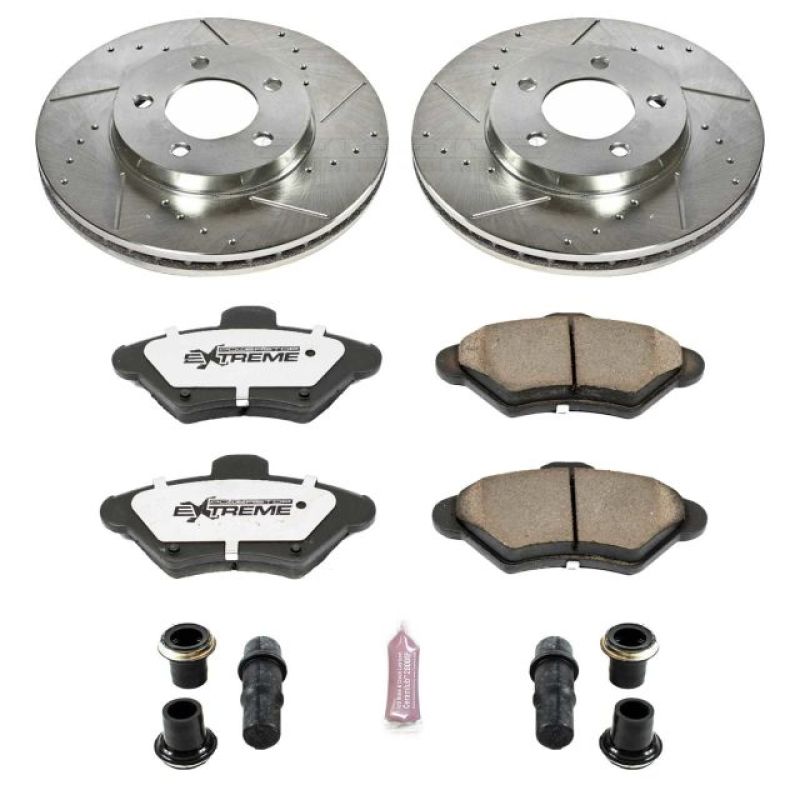 Power Stop 93-97 Ford Thunderbird Front Z26 Street Warrior Brake Kit - K1325-26