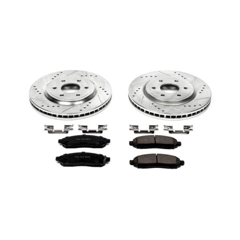 Power Stop 05-18 Nissan Frontier Front Z23 Evolution Sport Brake Kit - K142