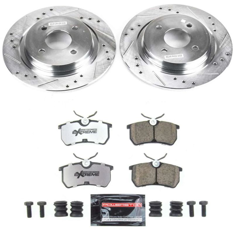 Power Stop 02-04 Ford Focus Rear Z26 Street Warrior Brake Kit - K1376-26