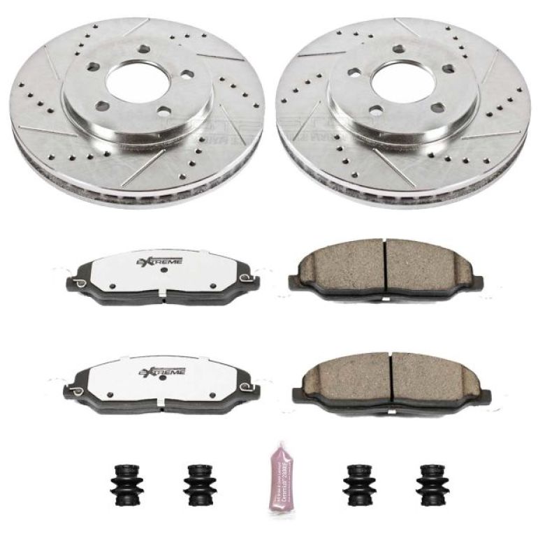 Power Stop 05-10 Ford Mustang Front Z26 Street Warrior Brake Kit - K1382-26