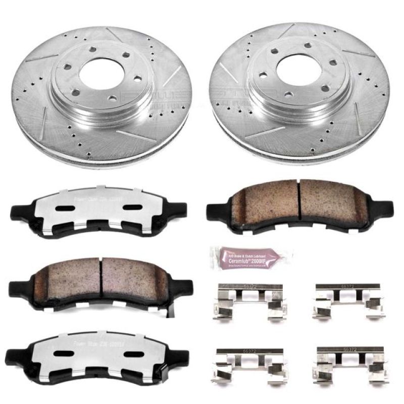 Power Stop 06-09 Chevrolet Trailblazer Front Z36 Truck & Tow Brake Kit - K1453-36