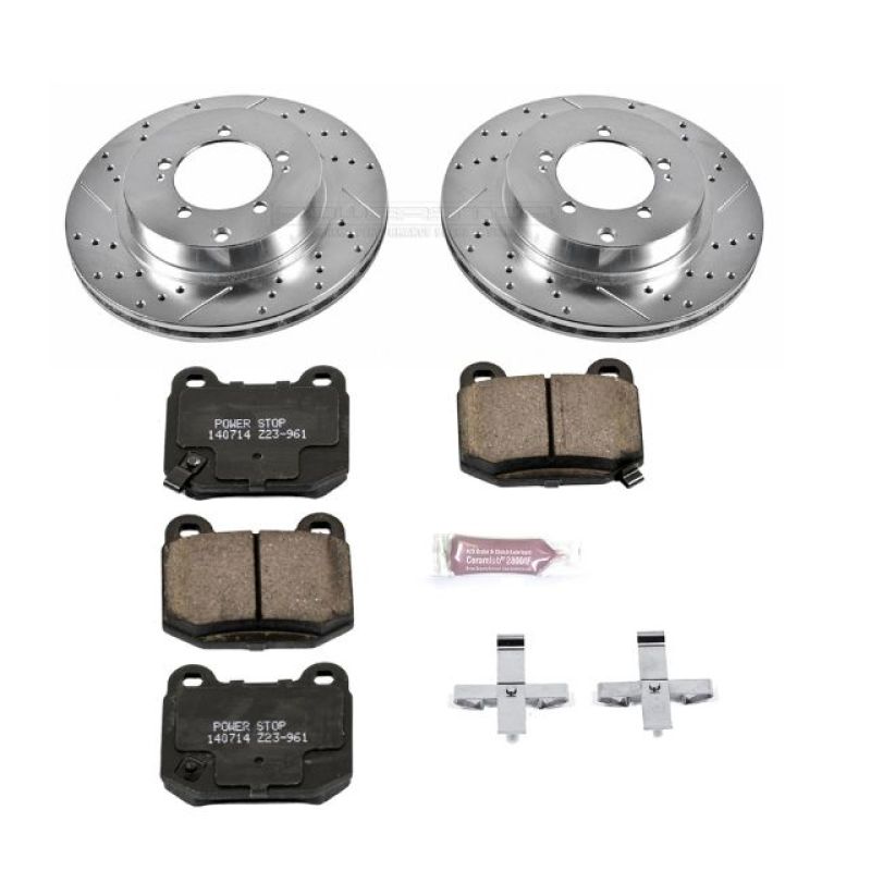 Power Stop 03-06 Mitsubishi Lancer Rear Z23 Evolution Sport Brake Kit - K156