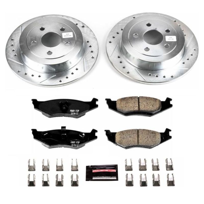 Power Stop 96-00 Plymouth Breeze Rear Z23 Evolution Sport Brake Kit - K1687