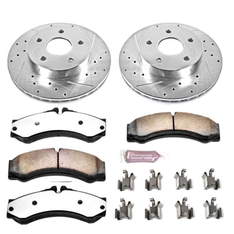 Power Stop 99-04 Jeep Grand Cherokee Front Z36 Truck & Tow Brake Kit - K2149-36
