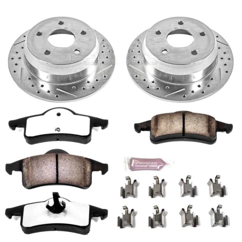 Power Stop 99-04 Jeep Grand Cherokee Rear Z36 Truck & Tow Brake Kit - K2151-36