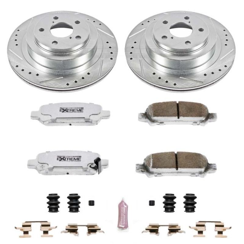 Power Stop 05-09 Subaru Legacy Rear Z26 Street Warrior Brake Kit - K219-26