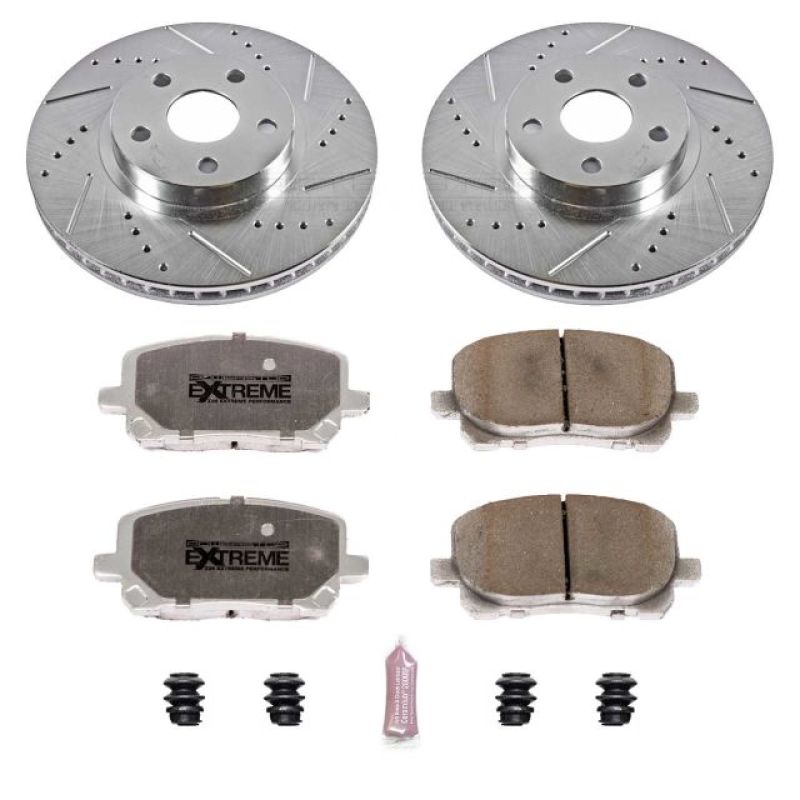 Power Stop 03-08 Pontiac Vibe Front Z26 Street Warrior Brake Kit - K2316-26