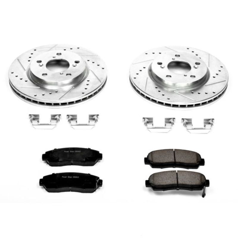 Power Stop 05-10 Honda Odyssey Front Z23 Evolution Sport Brake Kit - K2435