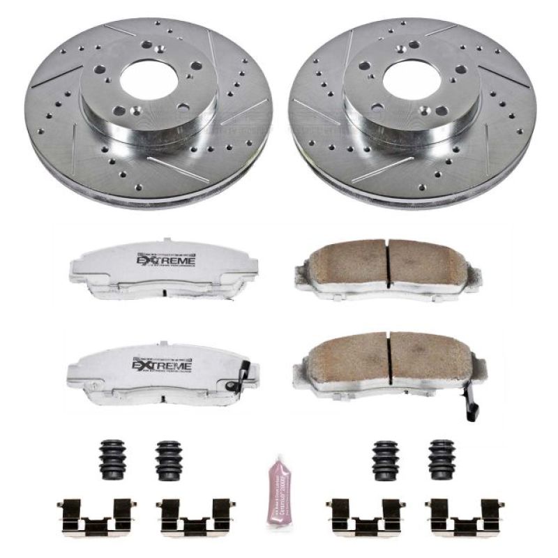 Power Stop 03-07 Honda Accord Front Z26 Street Warrior Brake Kit - K2558-26