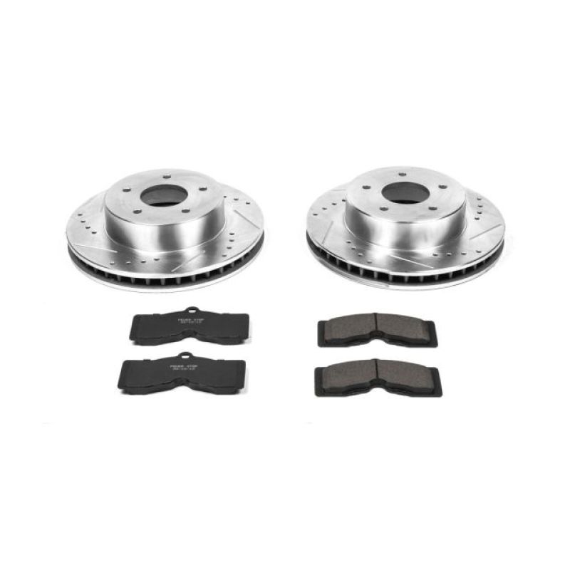 Power Stop 63-82 Chevrolet Corvette Front Z23 Evolution Sport Brake Kit - K2598