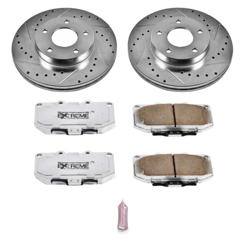 Power Stop 89-90 Nissan 300ZX Front Z26 Street Warrior Brake Kit - K2973-26