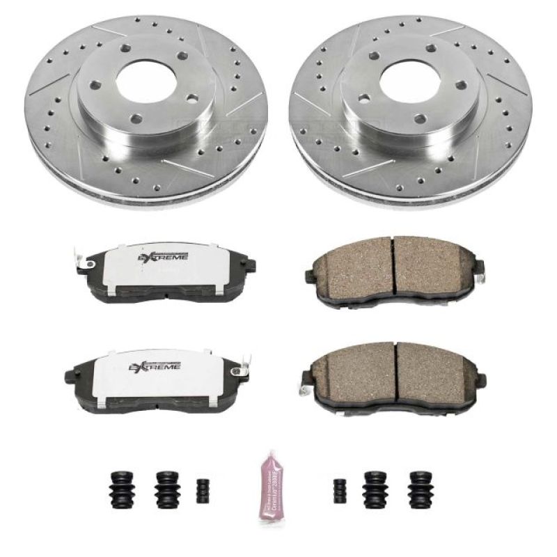 Power Stop 99-01 Nissan Maxima Front Z26 Street Warrior Brake Kit - K3137-26