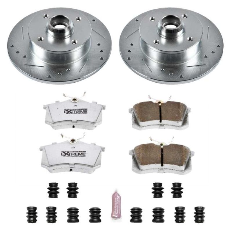 Power Stop 99-02 Volkswagen Cabrio Rear Z26 Street Warrior Brake Kit - K369-26