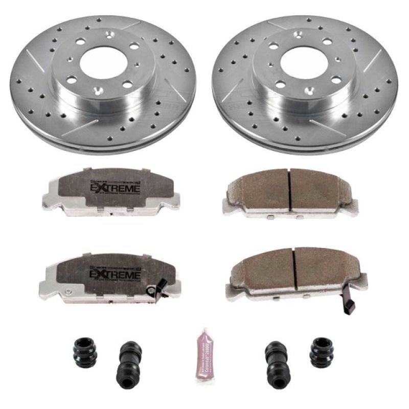 Power Stop 88-89 Honda CRX Front Z26 Street Warrior Brake Kit - K398-26