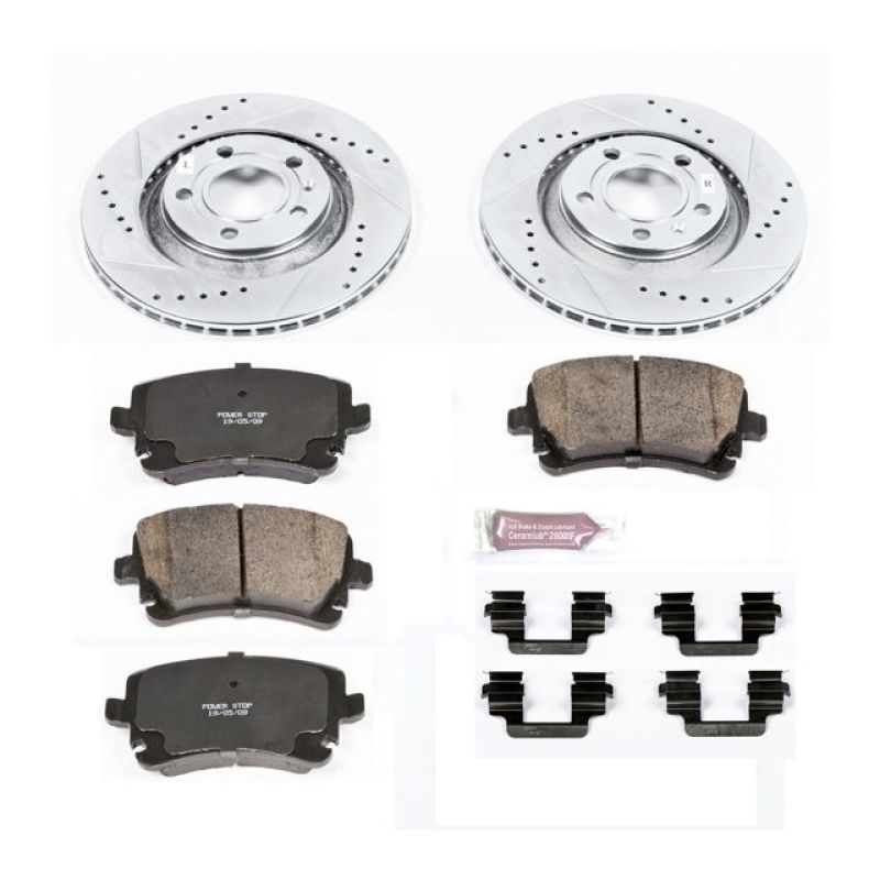 Power Stop 04-09 Audi S4 Rear Z23 Evolution Sport Brake Kit - K4564