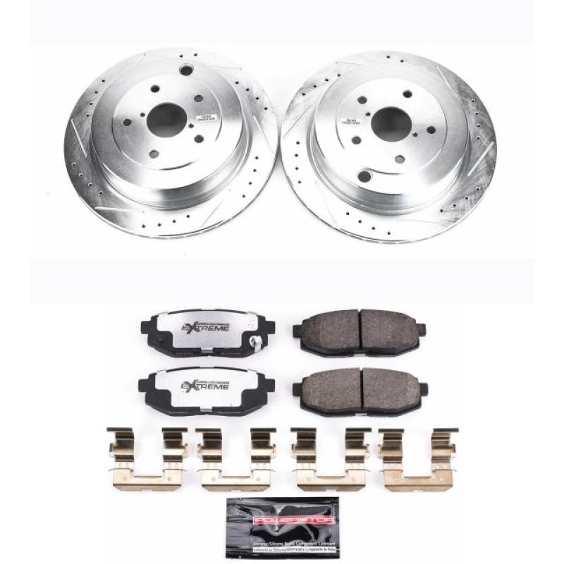 Power Stop 06-07 Subaru B9 Tribeca Rear Z26 Street Warrior Brake Kit - K4645-26