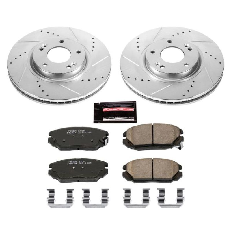 Power Stop 06-11 Hyundai Azera Front Z23 Evolution Sport Brake Kit - K4646