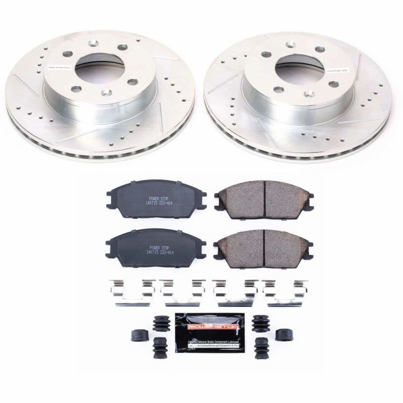 Power Stop 03-05 Hyundai Accent Front Z23 Evolution Sport Brake Kit - K4909