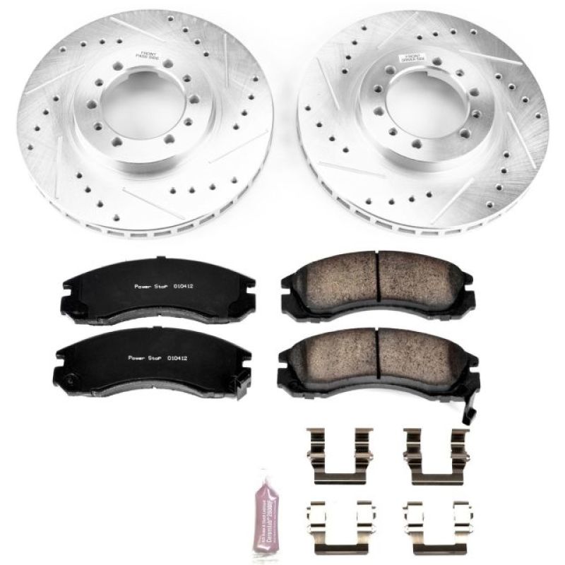 Power Stop 91-96 Mitsubishi Montero Front Z23 Evolution Sport Brake Kit - K4981