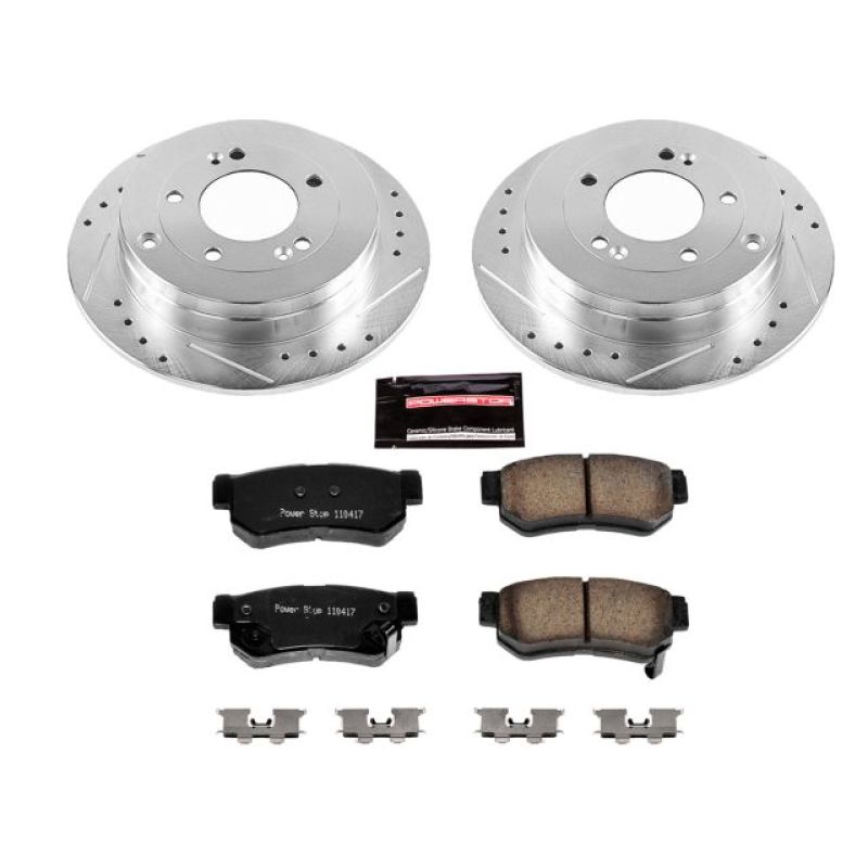 Power Stop 06-09 Hyundai Azera Rear Z23 Evolution Sport Brake Kit - K5209