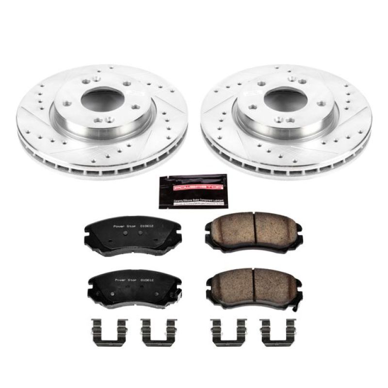 Power Stop 07-10 Hyundai Elantra Front Z23 Evolution Sport Brake Kit - K5291