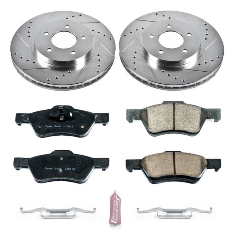 Power Stop 10-12 Ford Escape Front Z23 Evolution Sport Brake Kit - K5572
