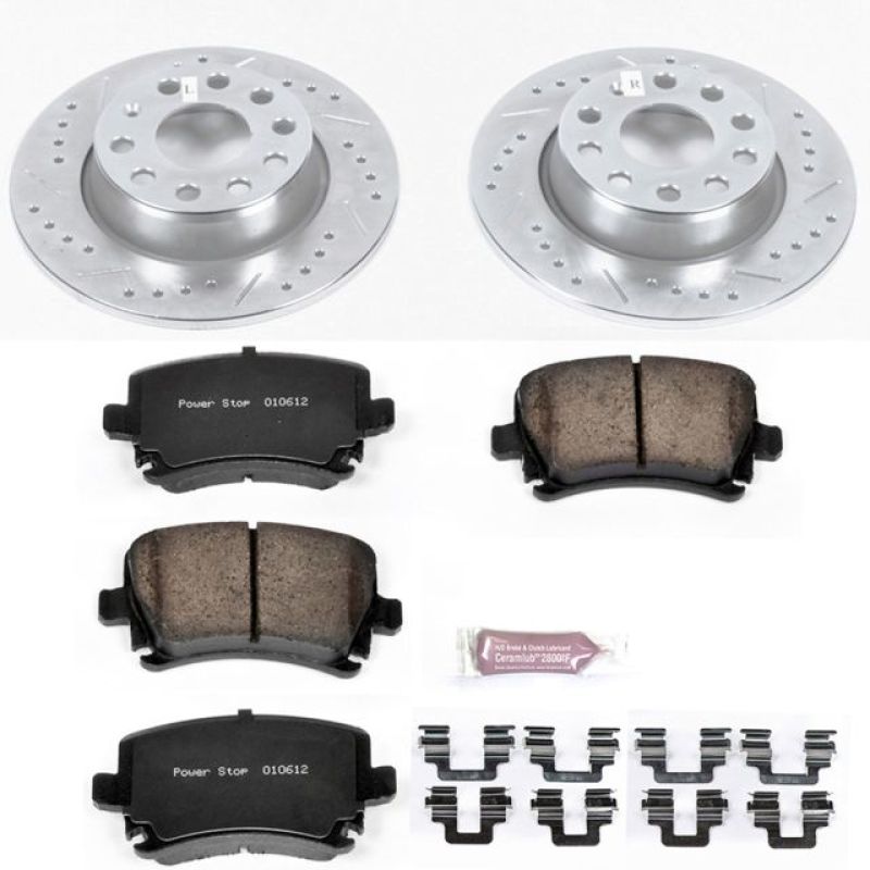 Power Stop 2013 Audi A3 Quattro Rear Z23 Evolution Sport Brake Kit - K5666