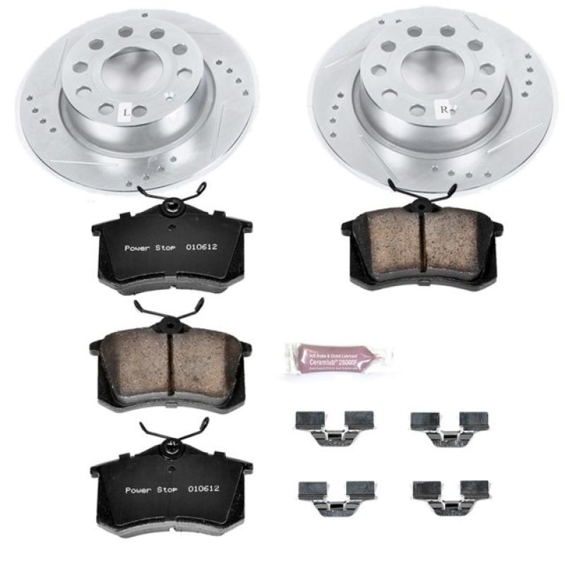 Power Stop 10-13 Audi A3 Rear Z23 Evolution Sport Brake Kit - K5671