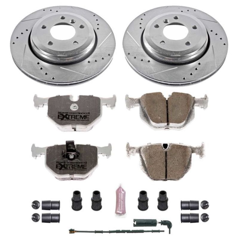 Power Stop 01-06 BMW 330Ci Rear Z26 Street Warrior Brake Kit - K5729-26